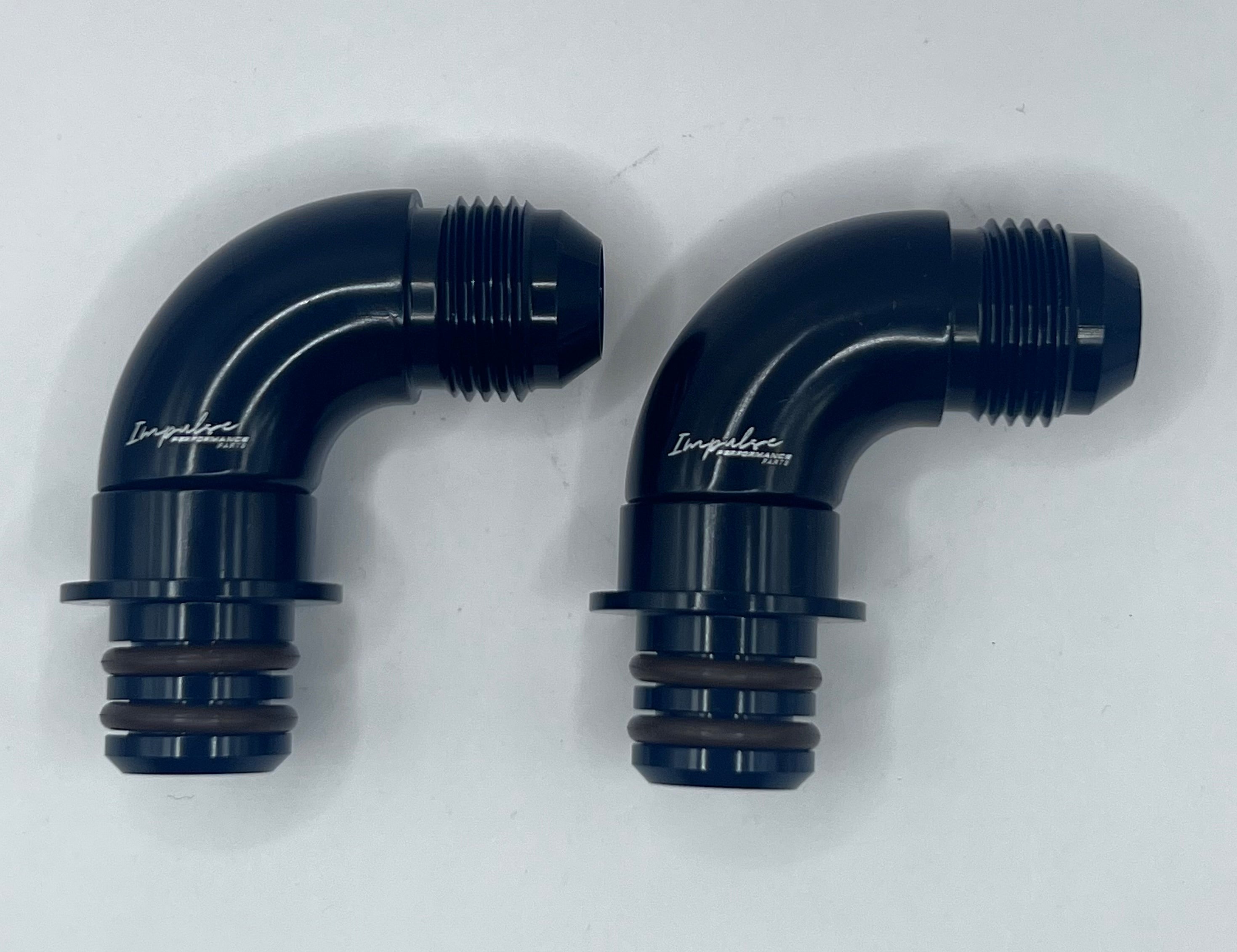 ZF Transmission Adapter Fittings AN8 6HP26 6 Speed (Pair) Black