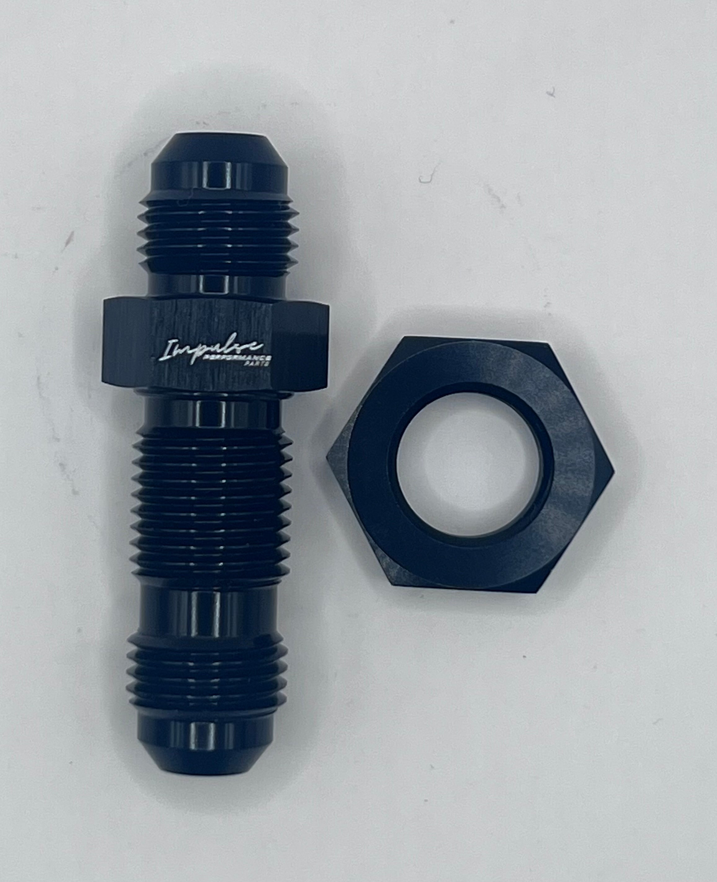 IPP 6AN to 6AN Bulk Head Adapter Fitting inc Nut