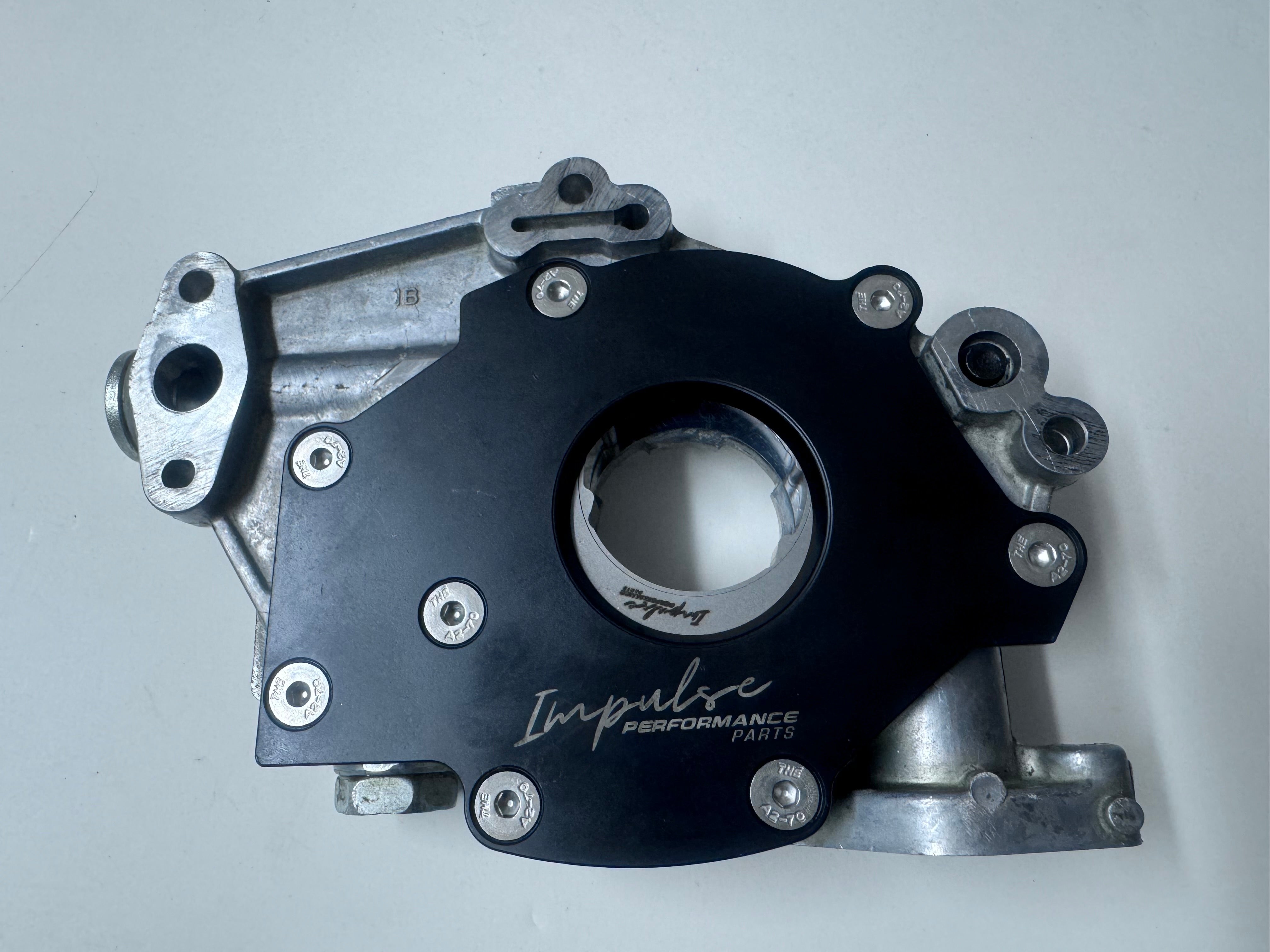 Barra Oil Pump - Genuine Ford Oil Pump with Billet Gears, Backing Plate & Atomic Oil Pump Spring