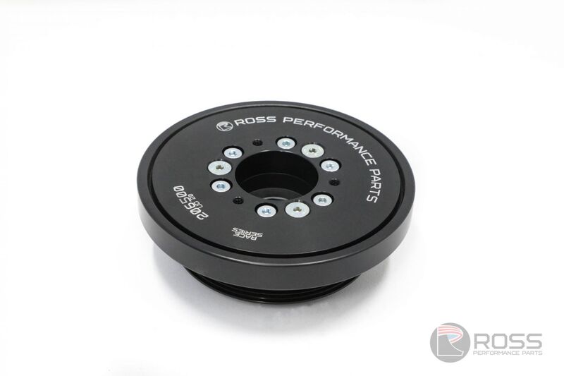 Ross Performance Harmonic Damper, Ford 4.0L Barra, Gold, 20% Underdriven (133mm pulley Dia.) ROSS-206500-UD20