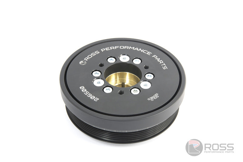 Ross Performance Harmonic Damper, Ford 4.0L Barra, Gold, Std. (167mm pulley Dia.) ROSS-206500GOLD