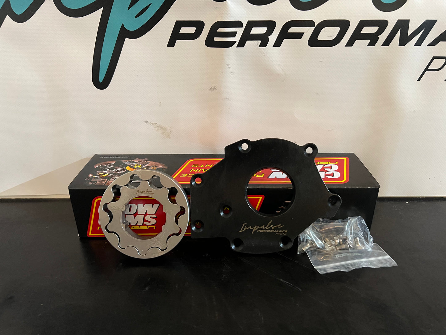 Impulse Performance Parts Barra Oil Pump Gears, Backing Plate and Crow Valve Spring Package