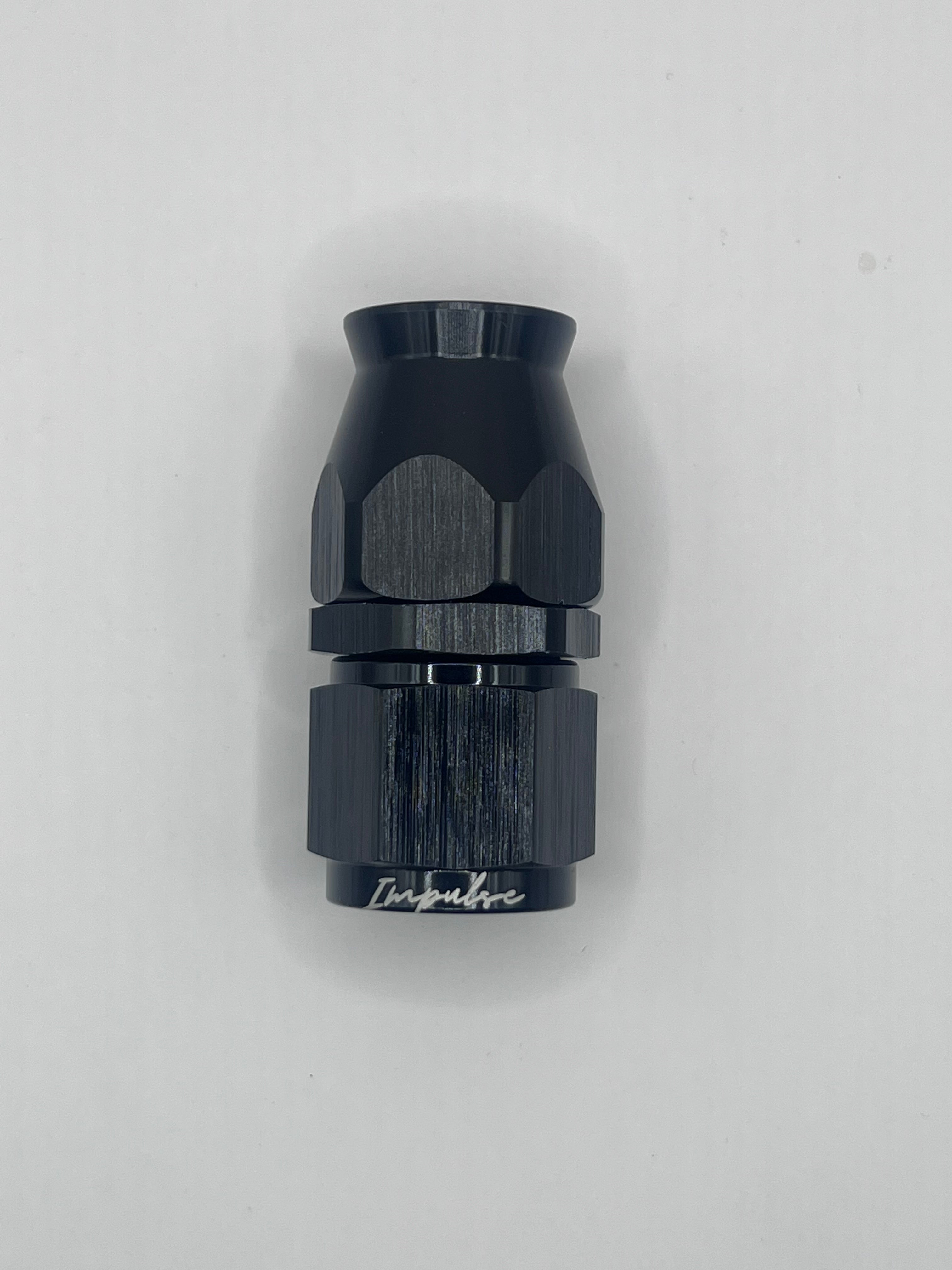 -6AN 200 Series Full Flow Fiitting 0° Straight Black