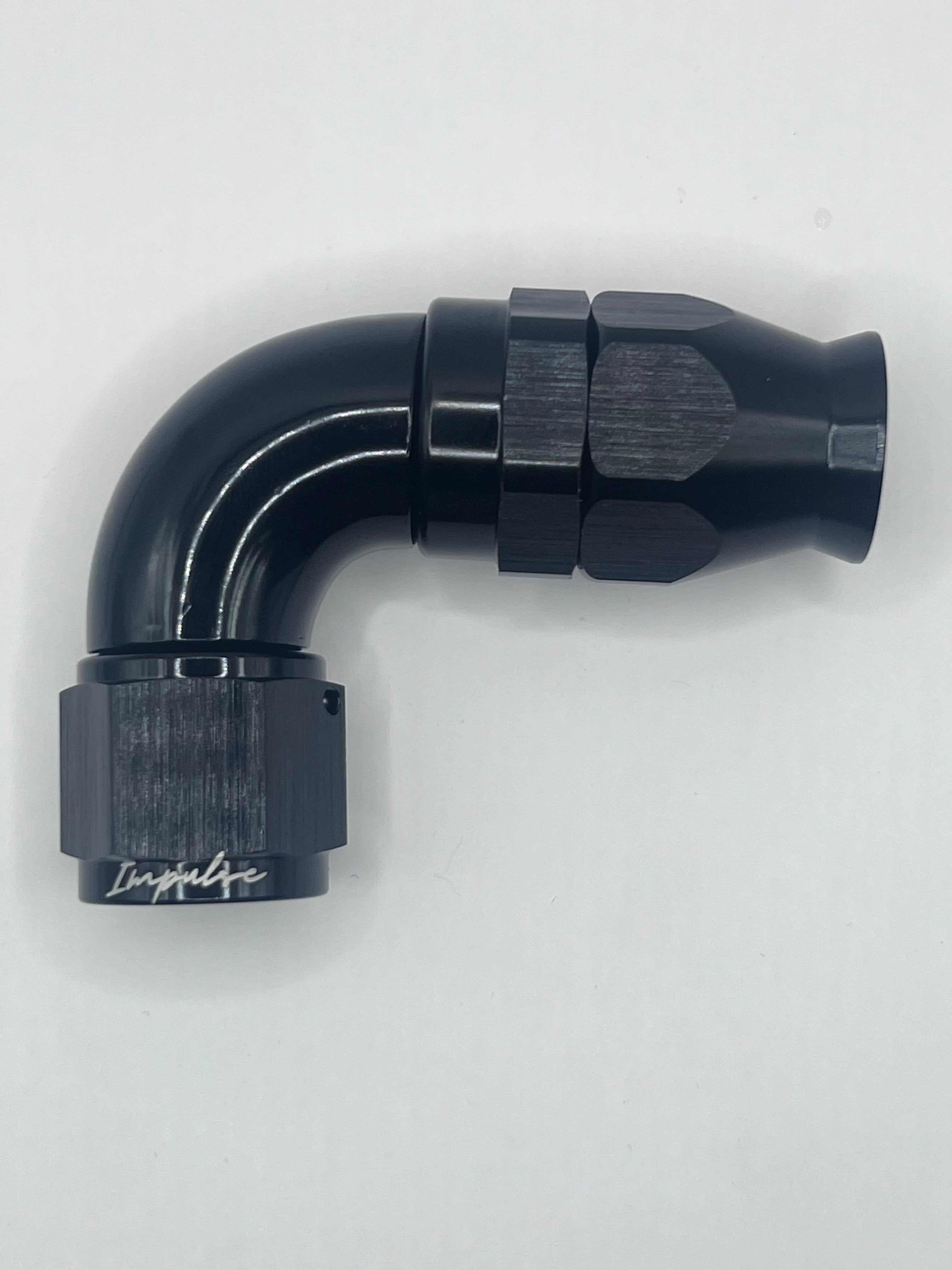 -6AN 200 Series Full Flow Fiitting 90° Black